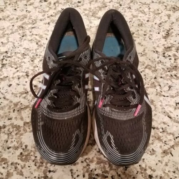 Asics Gel-Nimbus 21 Sneakers Women's Size 9 Black Purple Blue 1012A551 - Picture 1 of 12